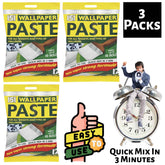 3X Wallpaper Paste 10 Roll Wallpaper Paste